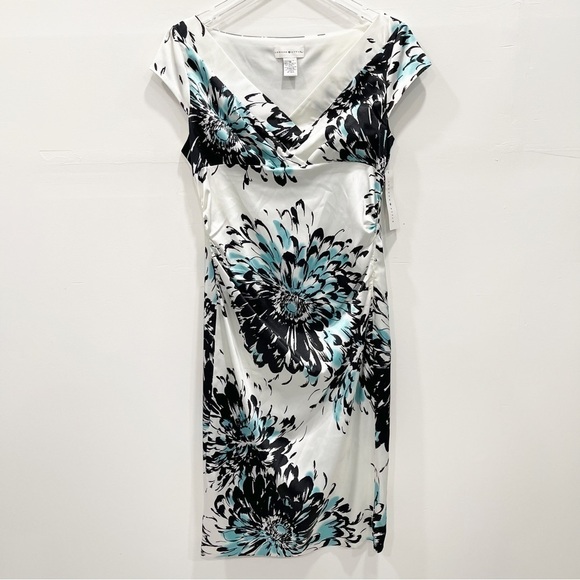 London Style V-Neck Shift Dress Size 12 - Picture 1 of 11